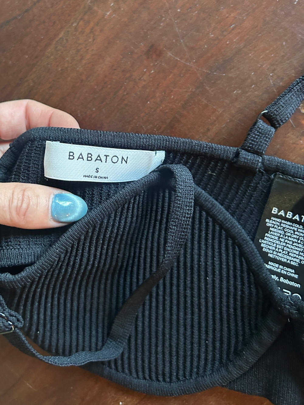 Babaton Sculpt Knit Bra Top • size small - Picture 3 of 5